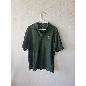 Tommy Bahama Baylor University Polo Shirt Men’s Large Green Embroidered BU Logo